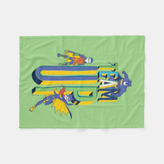 Batman | Team Up Fleece Deken (Voorkant (Horizontaal))