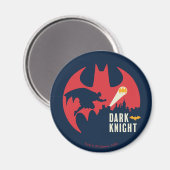 Batman The Dark Knight Bat Logo Magneet (Voorkant / Achterkant)