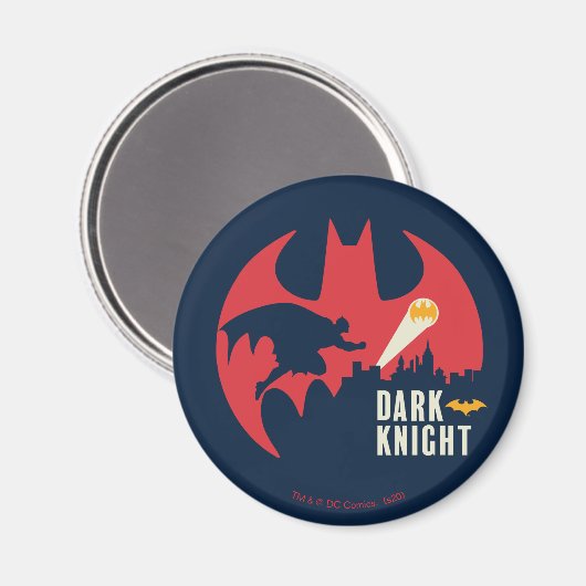 Batman The Dark Knight Bat Logo Magneet (Voorkant / Achterkant)