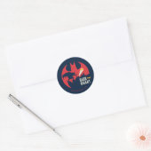 Batman The Dark Knight Bat Logo Ronde Sticker (Envelop)