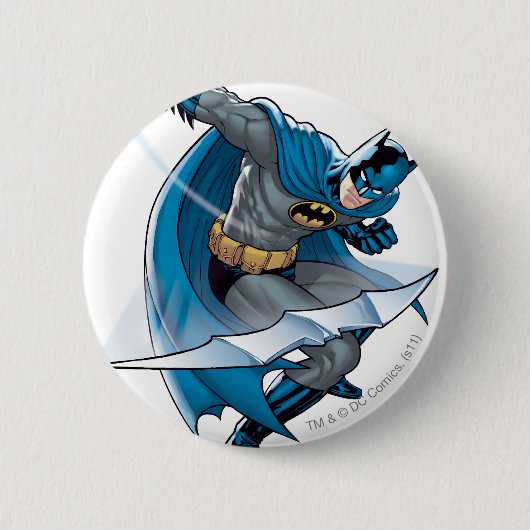 Batman Throwing Star Ronde Button 5,7 Cm (Voorkant)
