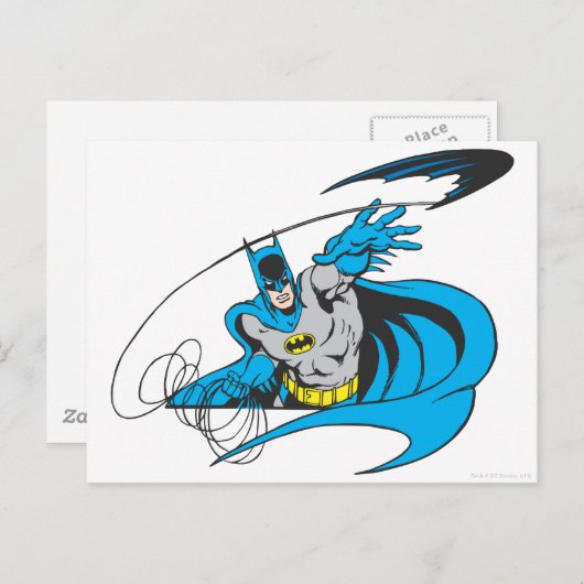 Batman Throws Batarang 3 Briefkaart (Voorkant / Achterkant)