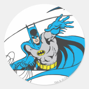Batman Throws Batarang 3 Ronde Sticker