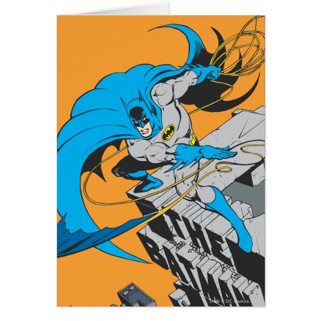 Batman Throws Batarang op Rooftop (Voorkant)