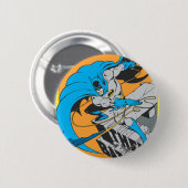 Batman Throws Batarang op Rooftop Ronde Button 5,7 Cm (Voorkant /achterkant)
