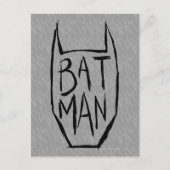 Batman Type in hoofd Briefkaart (Voorkant)