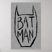 Batman Type in hoofd Poster (Voorkant)