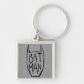 Batman Type in hoofd Sleutelhanger (Voorkant)