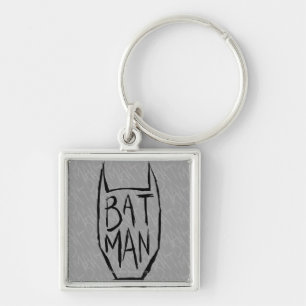 Batman Type in hoofd Sleutelhanger