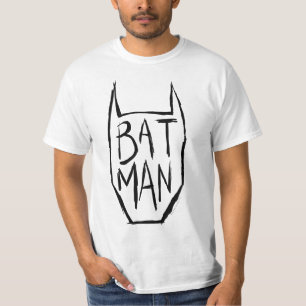 Batman Type in hoofd T-shirt
