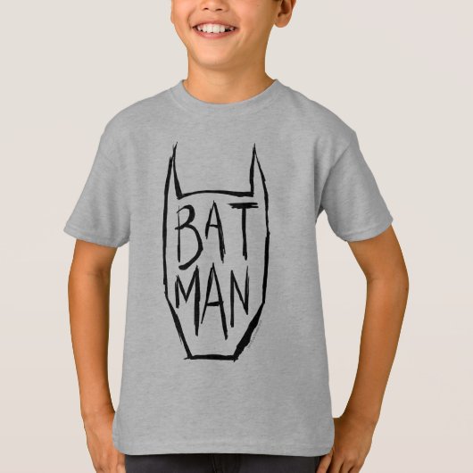 Batman Type in hoofd T-shirt (Voorkant)