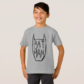 Batman Type in hoofd T-shirt (Voorkant volledig)