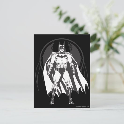 Batman uit logo briefkaart (Staand voorkant)