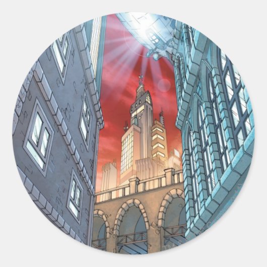 Batman Urban Legends - BG 3 - Gotham City Ronde Sticker (Voorkant)