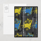 Batman Urban Legends - Masker Grid Pattern Blue/Ye Briefkaart (Voorkant / Achterkant)