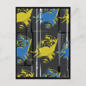Batman Urban Legends - Masker Grid Pattern Blue/Ye Briefkaart (Voorkant)