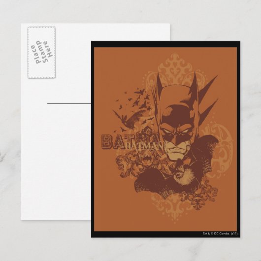 Batman Urban Legends - Oranje masker Briefkaart (Voorkant / Achterkant)