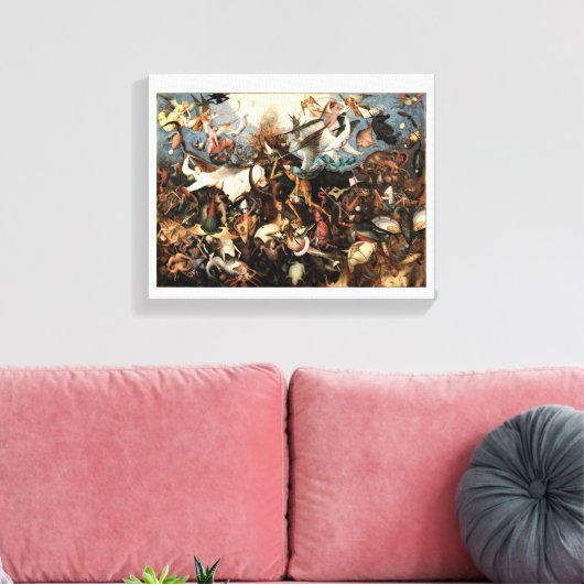 Batman V Superman engelen en demonen schilderen Canvas Afdruk (Insitu (Woonkamer))