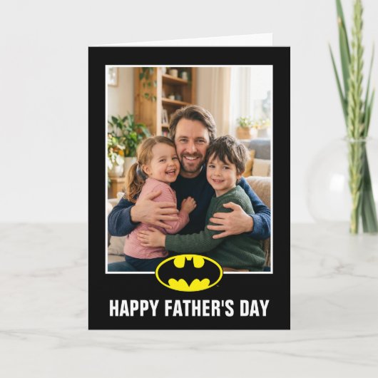 Batman Vaderdag Foto Kaart (Voorkant)