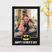 Batman Vaderdag Foto Kaart (Gele Bloem)