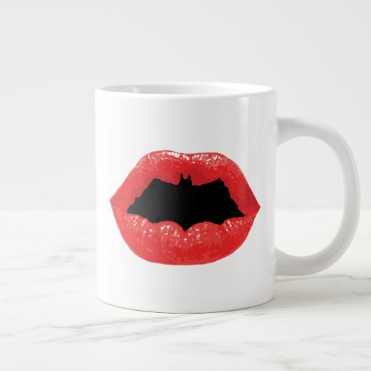 Batman Valentijn | Bat Lips Grote Koffiekop (Rechts)