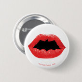 Batman Valentijn | Bat Lips Ronde Button 5,7 Cm (Voorkant /achterkant)