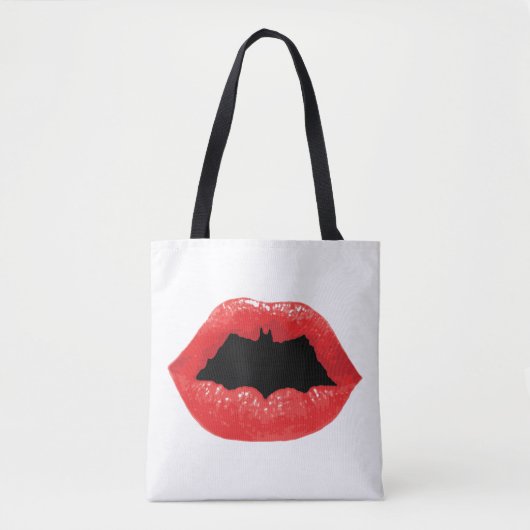 Batman Valentijn | Bat Lips Tote Bag (Voorkant)