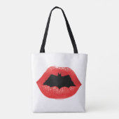 Batman Valentijn | Bat Lips Tote Bag (Achterkant)