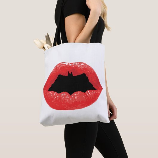 Batman Valentijn | Bat Lips Tote Bag (Dichtbij)