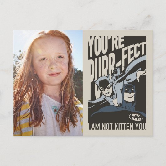 Batman Valentijn | Catoman - Je bent Gesponnen-fec Briefkaart (Voorkant)