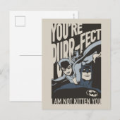 Batman Valentijn | Catoman - Je bent Gesponnen-fec Feestdagenkaart (Voorkant / Achterkant)