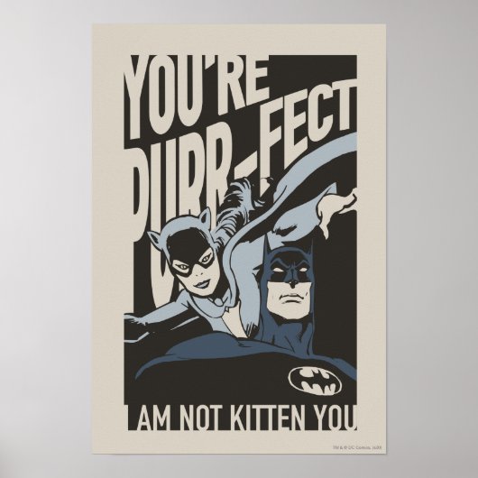 Batman Valentijn | Catoman - Je bent Gesponnen-fec Poster (Voorkant)