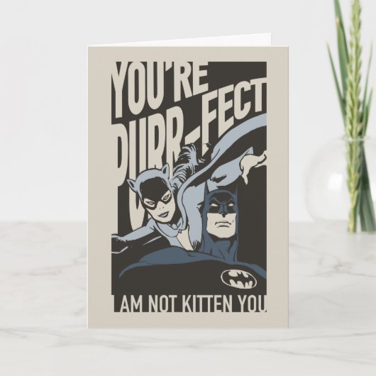 Batman Valentijn | Catwoman - Je bent helemaal gaa Feestdagen Kaart (Voorkant)