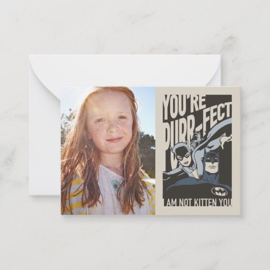Batman Valentijn | Catwoman - Je bent helemaal per Notitiekaartje (Voorkant)