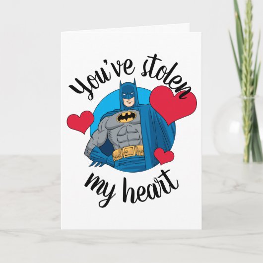 Batman Valentijn | Je hebt mijn hart gestolen Feestdagen Kaart (Voorkant)