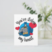 Batman Valentijn | Je hebt mijn hart gestolen Feestdagenkaart (Staand voorkant)
