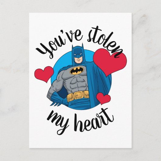 Batman Valentijn | Je hebt mijn hart gestolen Feestdagenkaart (Voorkant)