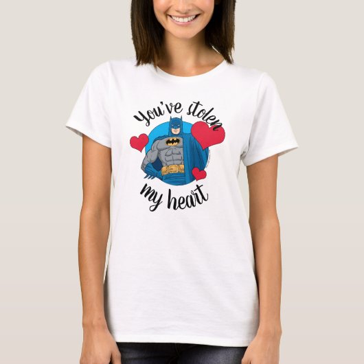 Batman Valentijn | Je hebt mijn hart gestolen T-shirt (Voorkant)
