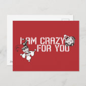 Batman Valentijn | Joker & Harley - Crazy voor u Feestdagenkaart (Voorkant / Achterkant)