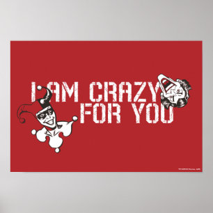 Batman Valentijn   Joker & Harley - Crazy voor u Poster