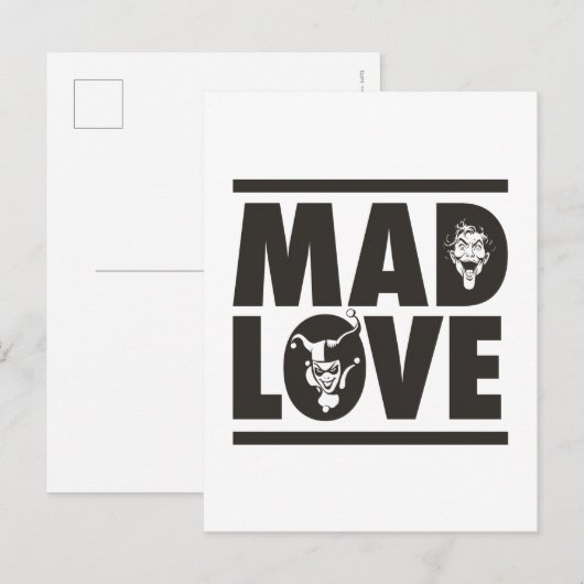 Batman Valentijn | Joker & Harley - Mad Love Feestdagenkaart (Voorkant / Achterkant)