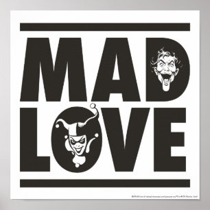 Batman Valentijn   Joker & Harley - Mad Love Poster
