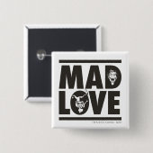 Batman Valentijn | Joker & Harley - Mad Love Vierkante Button 5,1 Cm (Voorkant /achterkant)