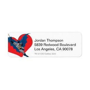 Batman Valentijn   Nauw samen met mij Etiket