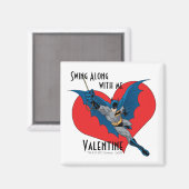 Batman Valentijn | Nauw samen met mij Magneet (Voorkant / Achterkant)