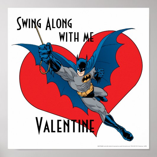 Batman Valentijn | Nauw samen met mij Poster (Voorkant)