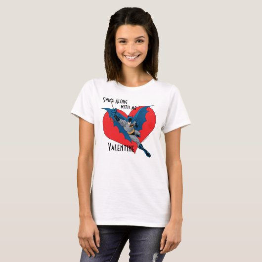 Batman Valentijn | Nauw samen met mij T-shirt (Voorkant volledig)