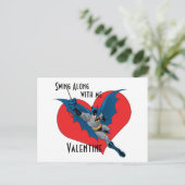 Batman Valentijn| Samen met mij zingen Feestdagenkaart (Staand voorkant)