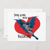 Batman Valentijn| Samen met mij zingen Feestdagenkaart (Voorkant / Achterkant)