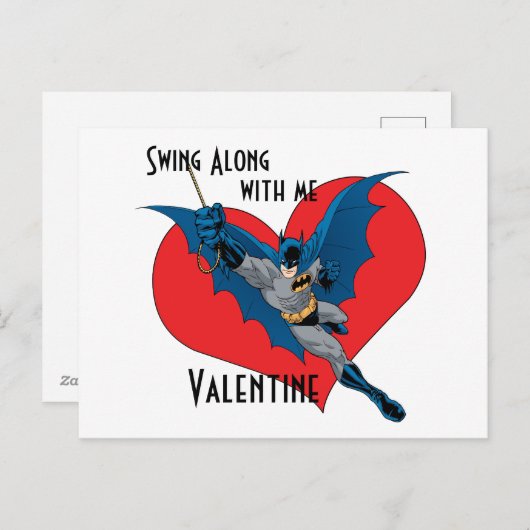Batman Valentijn| Samen met mij zingen Feestdagenkaart (Voorkant / Achterkant)